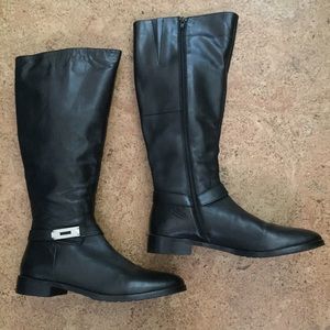 Fabrizio Monti Italian Black Boots Sz 40